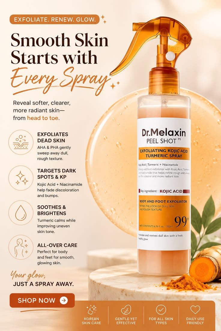 Dr. Melaxin Peel Shot Kojic Acid Turmeric Spray